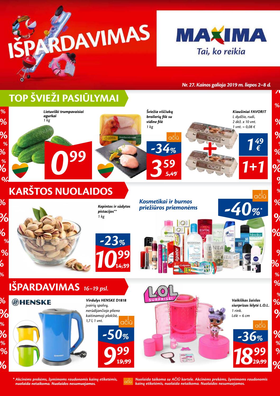 Maxima kaininis leidinys akcijos nuo 
  2019-07-02 iki 
  2019-07-08 | Leidinukas.lt puslapis 1