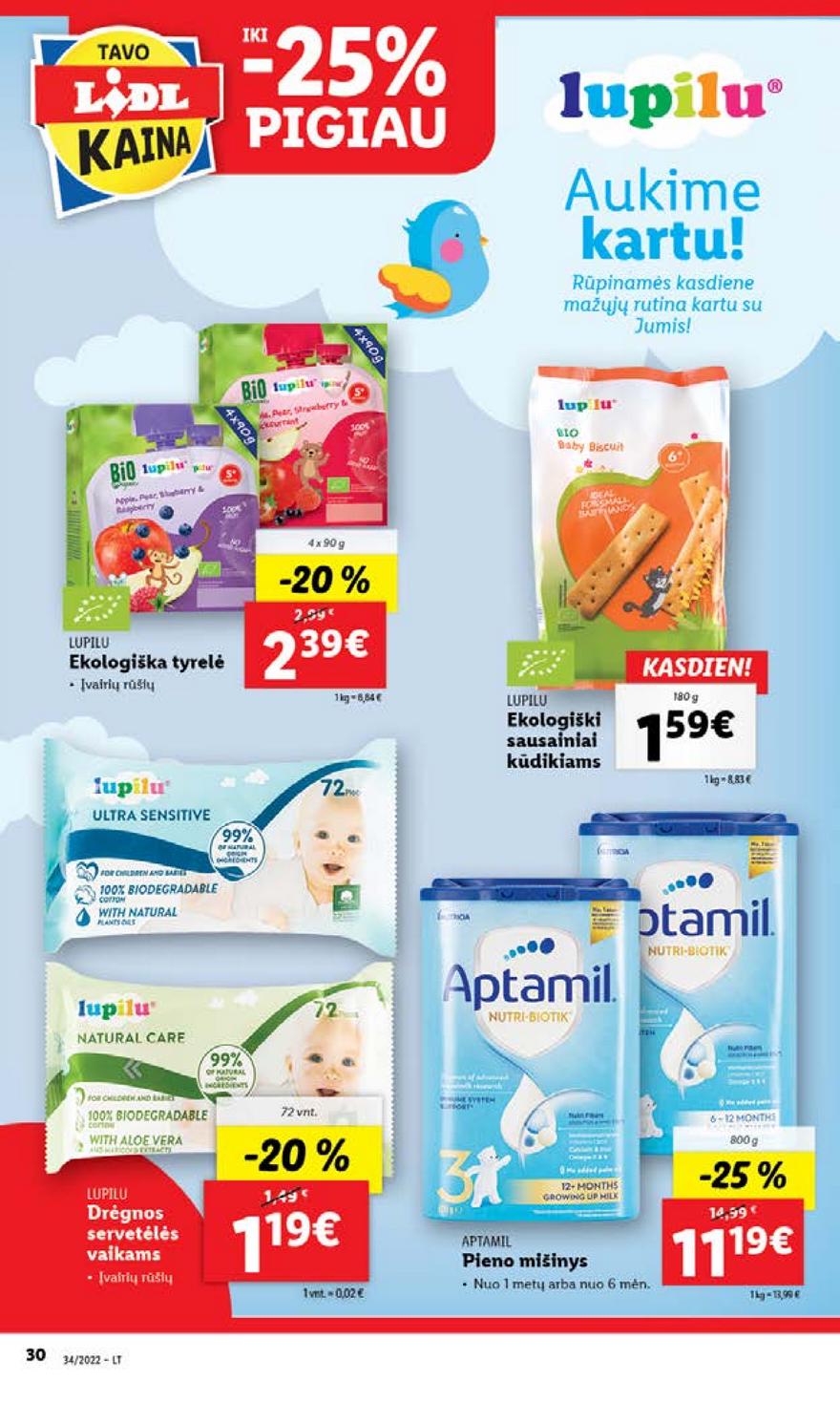 Lidl pasiūlymai akcijos nuo 
  2022-08-22 iki 
  2022-08-28 | Leidinukas.lt puslapis 30