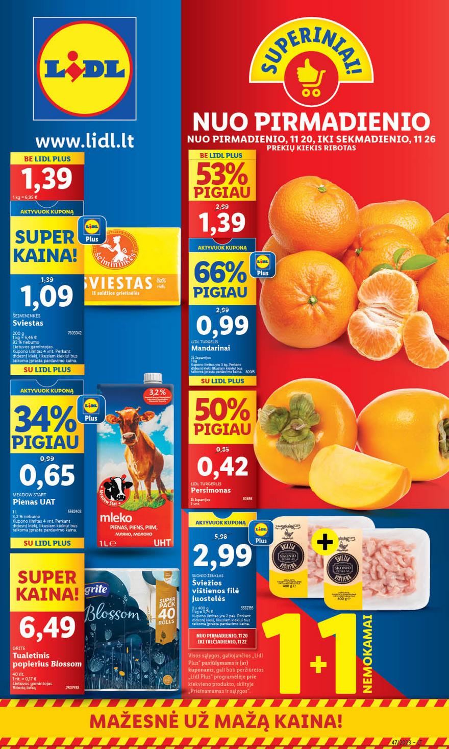 Lidl pasiūlymai akcijos nuo 
  2023-11-20 iki 
  2023-11-26 | Leidinukas.lt puslapis 1