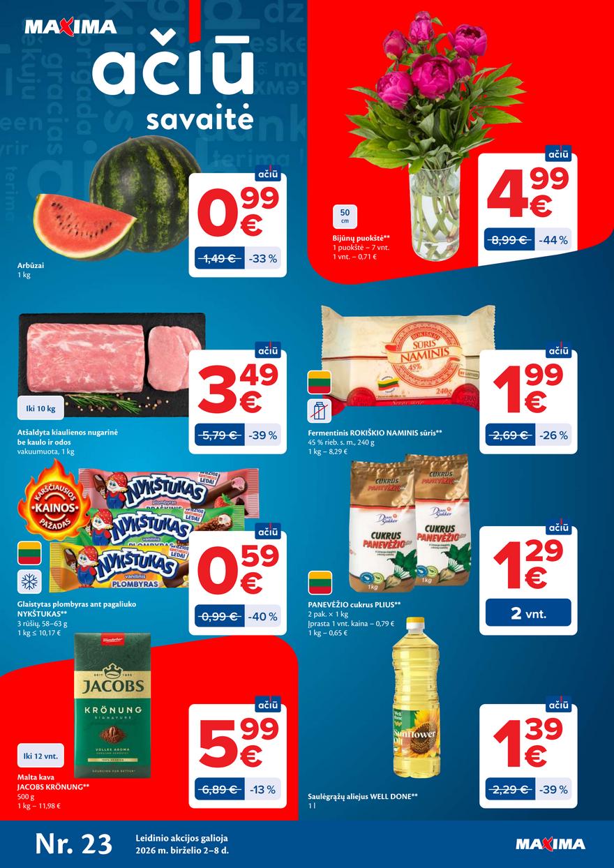 Maxima leidinys akcijos nuo 
  2026-06-02 iki 
  2026-06-08 | Leidinukas.lt puslapis 1