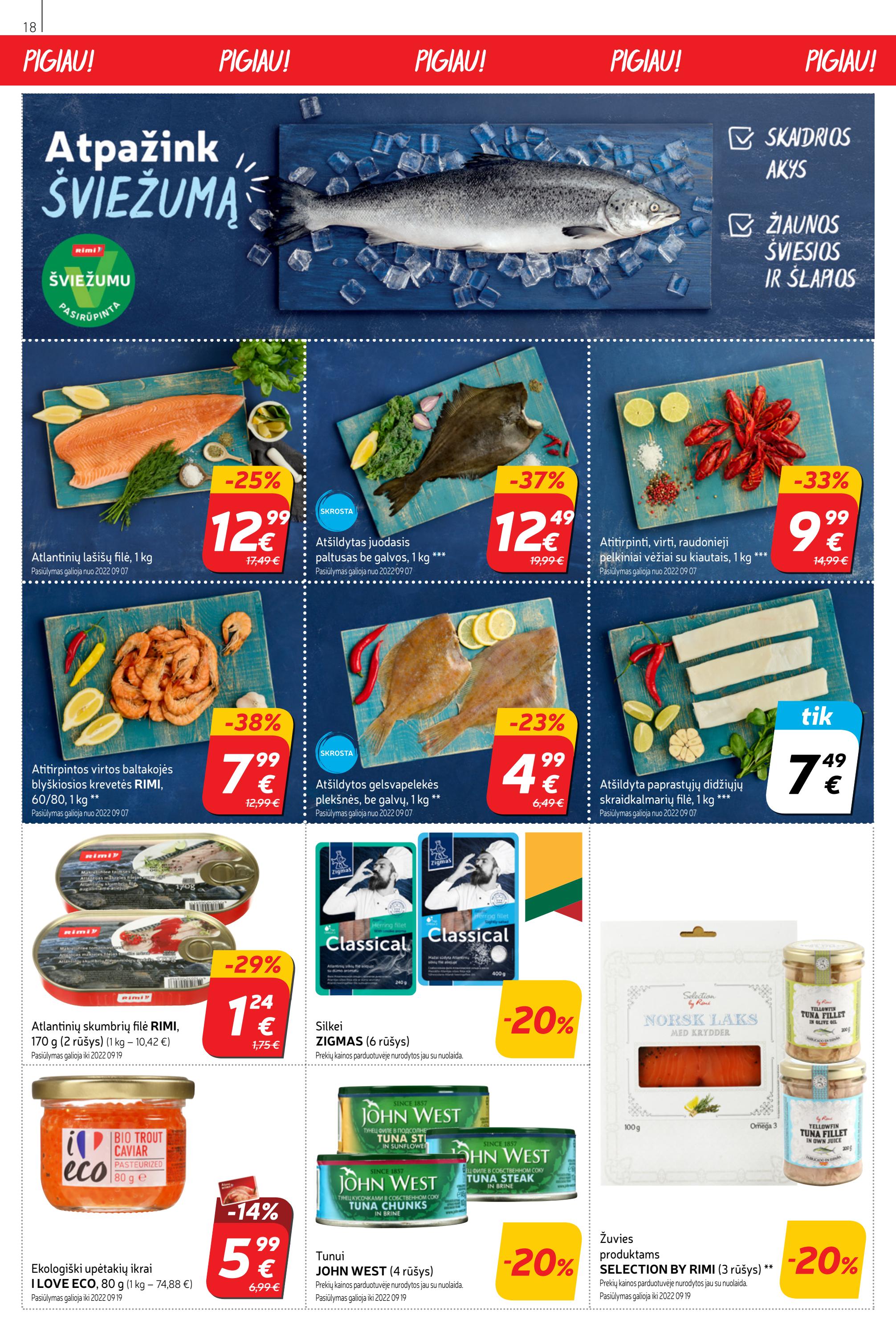 Rimi savaitinis leidinys akcijos nuo 
  2022-09-06 iki 
  2022-09-12 | Leidinukas.lt puslapis 18