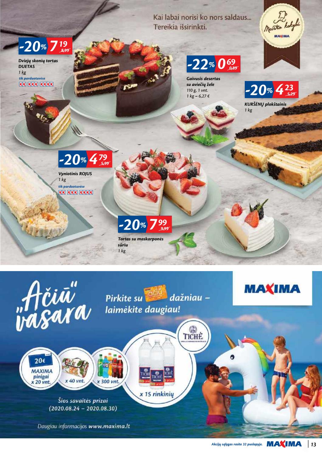 Maxima kaininis leidinys akcijos nuo 
  2020-08-25 iki 
  2020-08-31 | Leidinukas.lt puslapis 13
