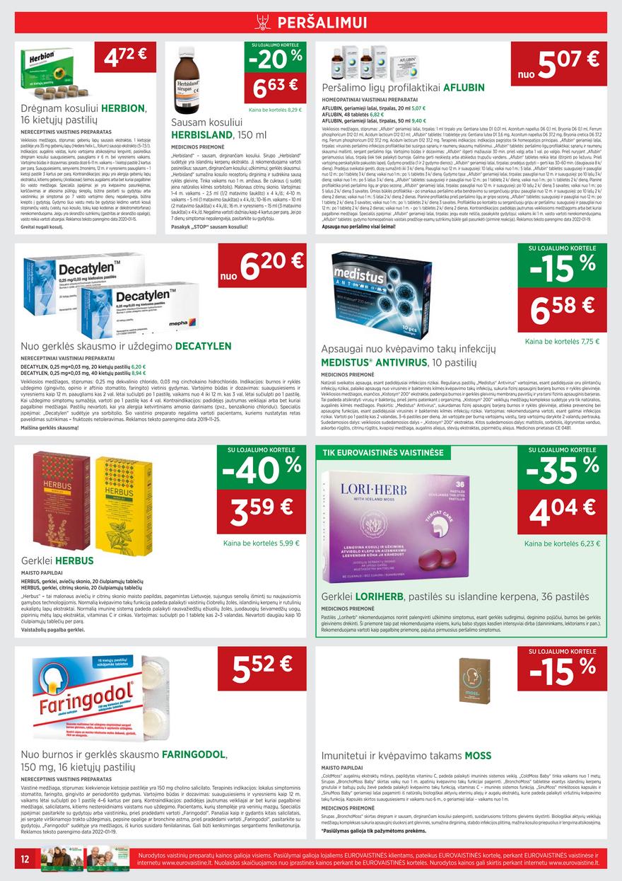 Euro vaistinė leidinys akcijos nuo 
  2022-02-01 iki 
  2022-02-28 | Leidinukas.lt puslapis 12