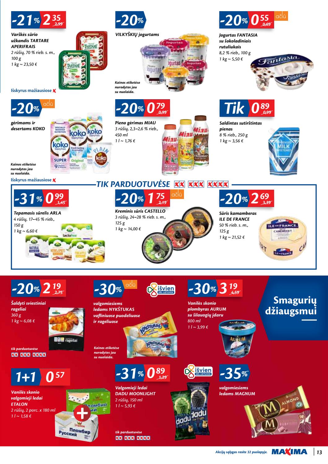 Maxima kaininis leidinys akcijos nuo 
  2020-09-22 iki 
  2020-09-28 | Leidinukas.lt puslapis 13