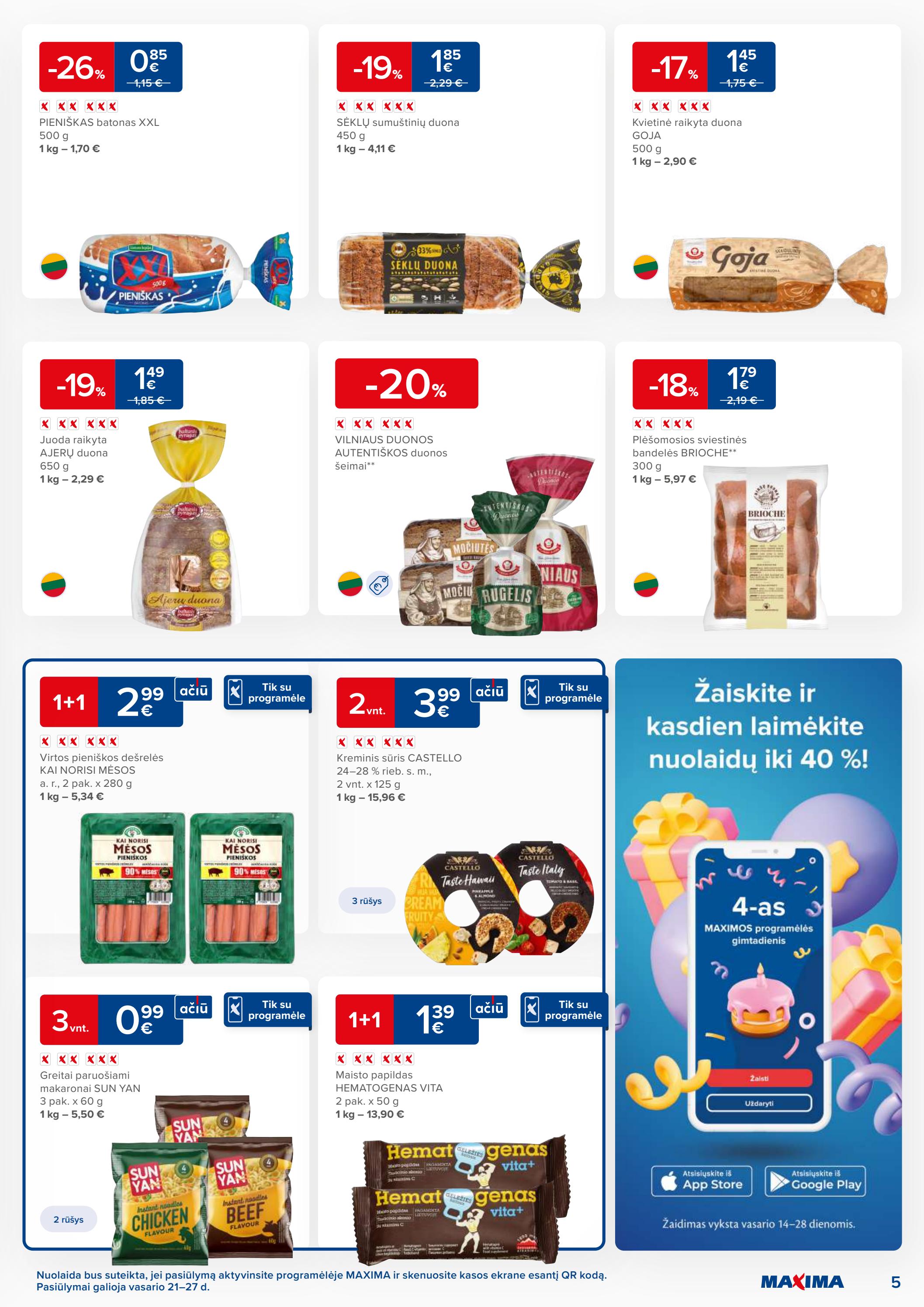 Maxima leidinys akcijos nuo 
  2023-02-21 iki 
  2023-02-27 | Leidinukas.lt puslapis 5
