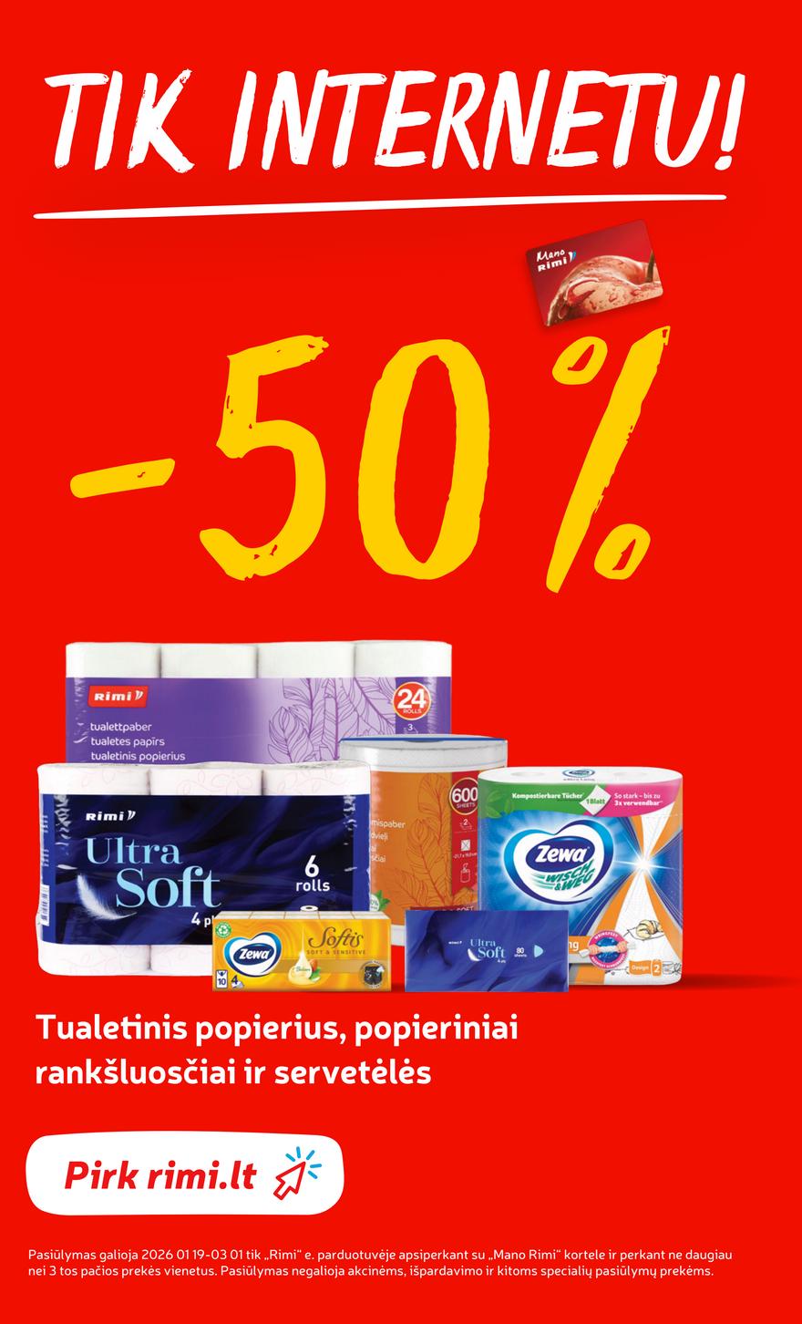 Rimi leidinys akcijos nuo 
  2026-02-10 iki 
  2026-02-16 | Leidinukas.lt puslapis 32