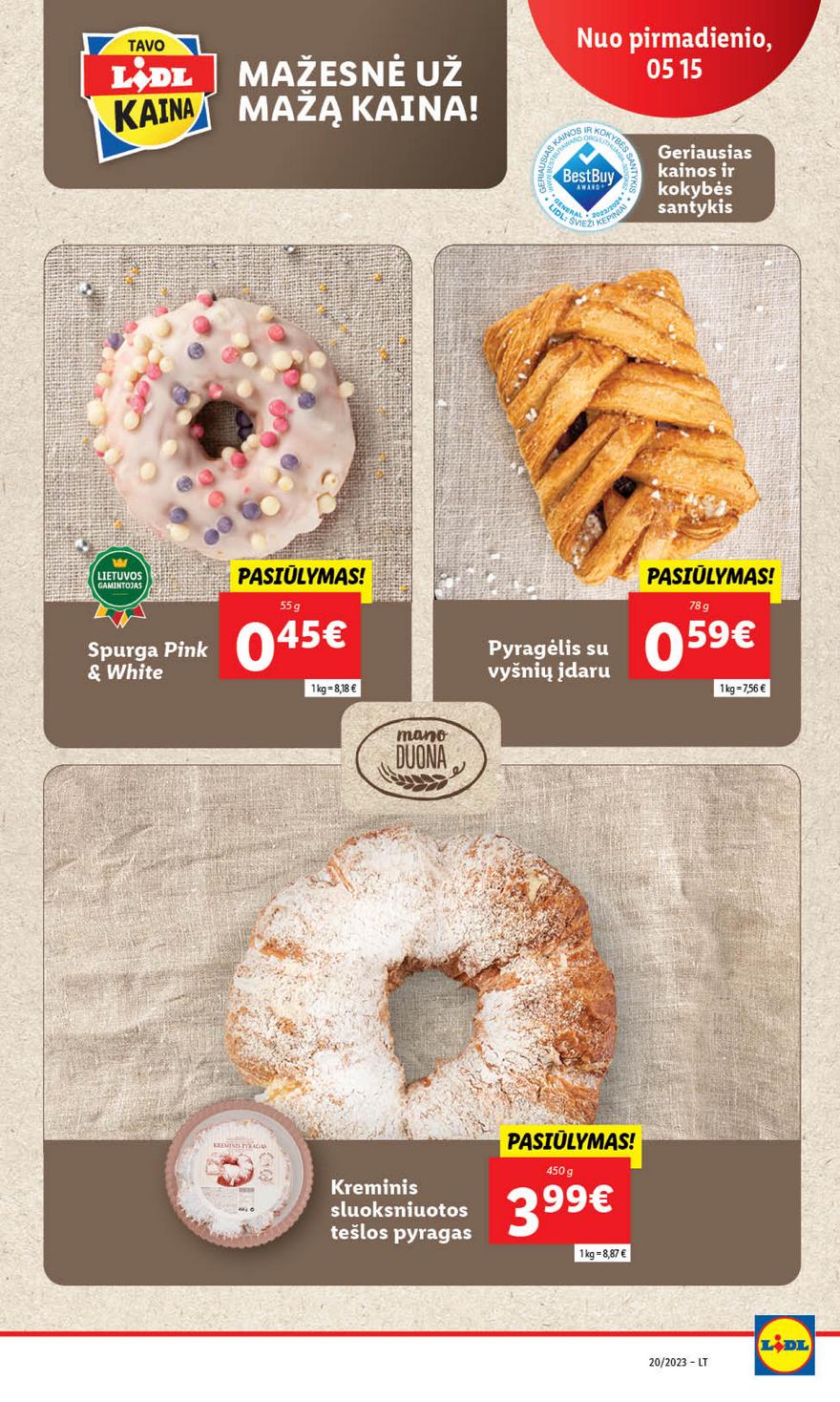 Lidl maisto prekių pasiūlymai akcijos nuo 
  2023-05-15 iki 
  2023-05-21 | Leidinukas.lt puslapis 16
