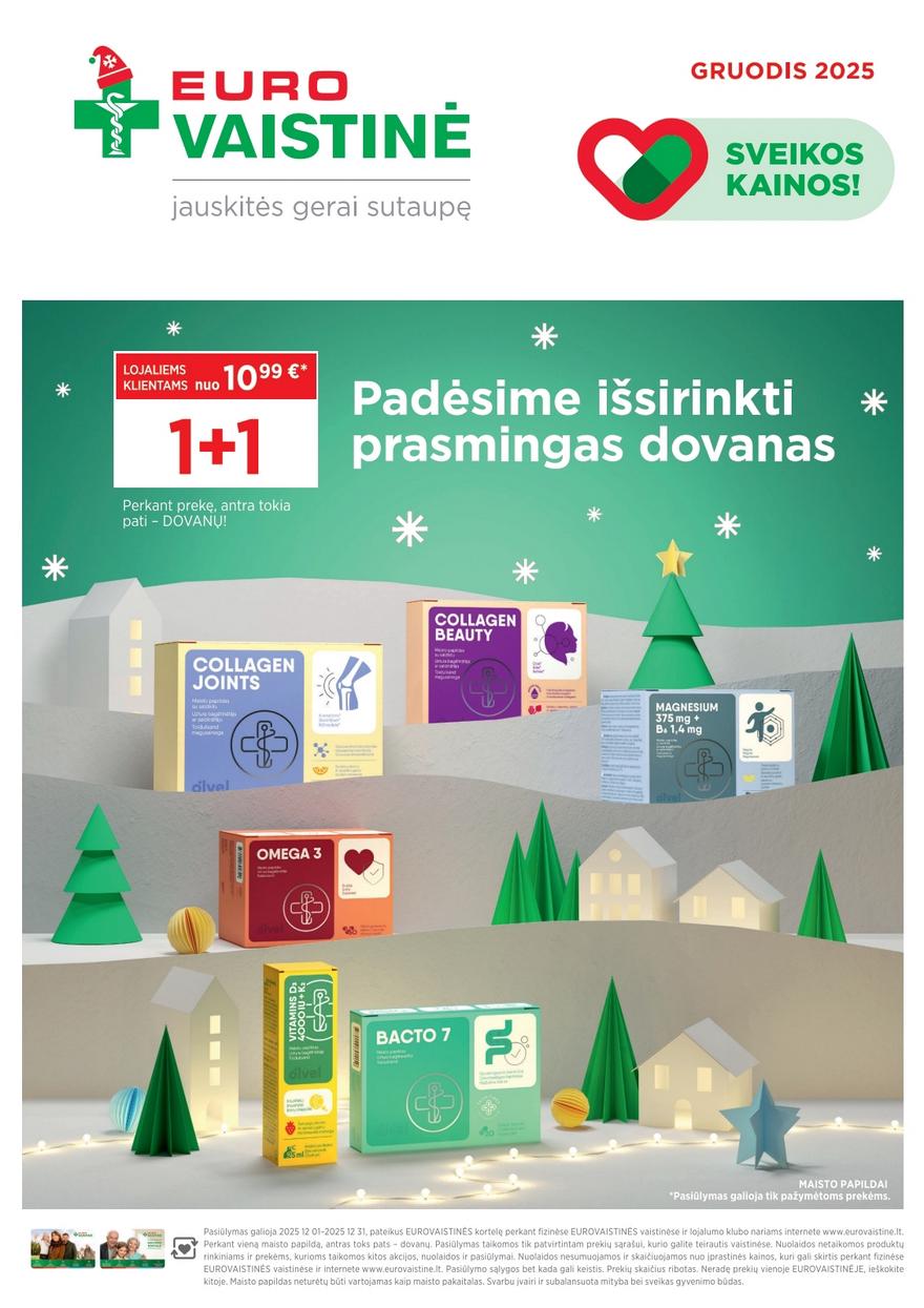 Euro vaistinė katalogas akcijos nuo 
  2025-12-01 iki 
  2025-12-31 | Leidinukas.lt puslapis 1