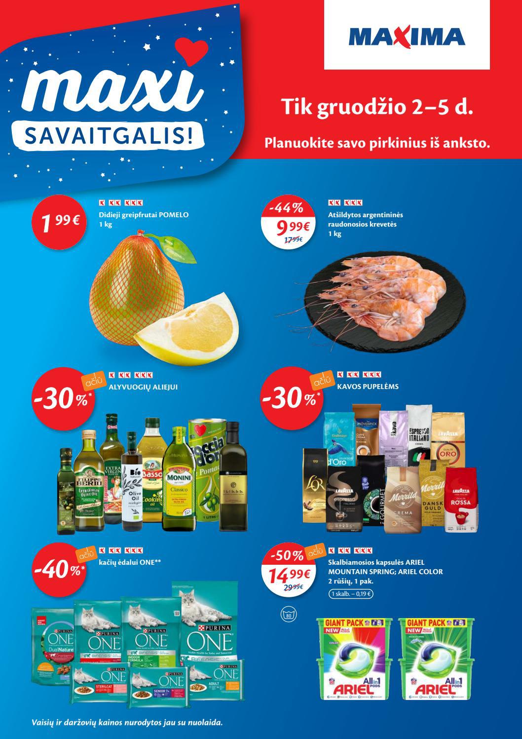 Maxima kaininis leidinys akcijos nuo 
  2021-11-30 iki 
  2021-12-06 | Leidinukas.lt puslapis 36