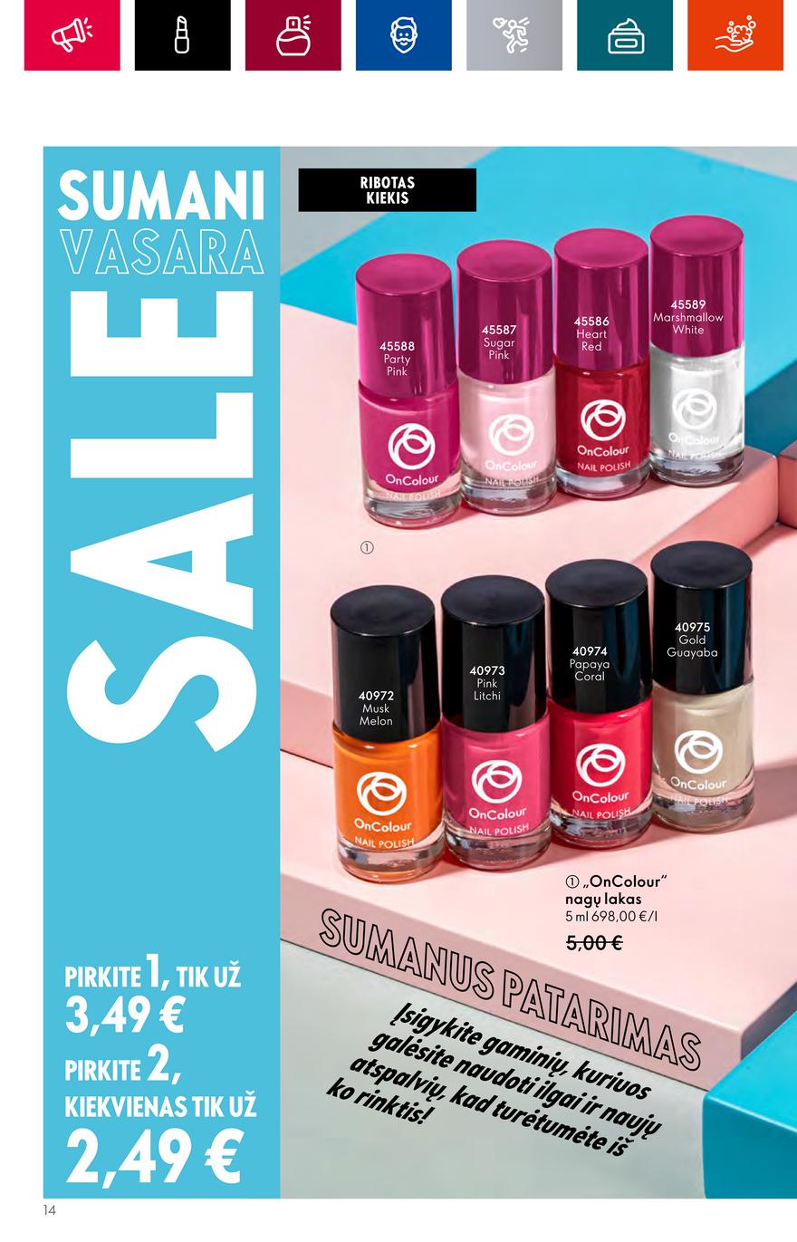 Oriflame leidinys akcijos nuo 
  2023-07-19 iki 
  2023-08-01 | Leidinukas.lt puslapis 14