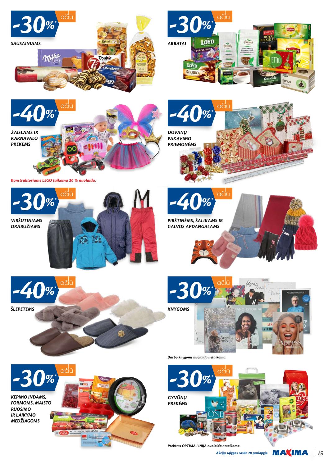 Maxima kaininis leidinys akcijos nuo 
  2019-12-10 iki 
  2019-12-16 | Leidinukas.lt puslapis 15