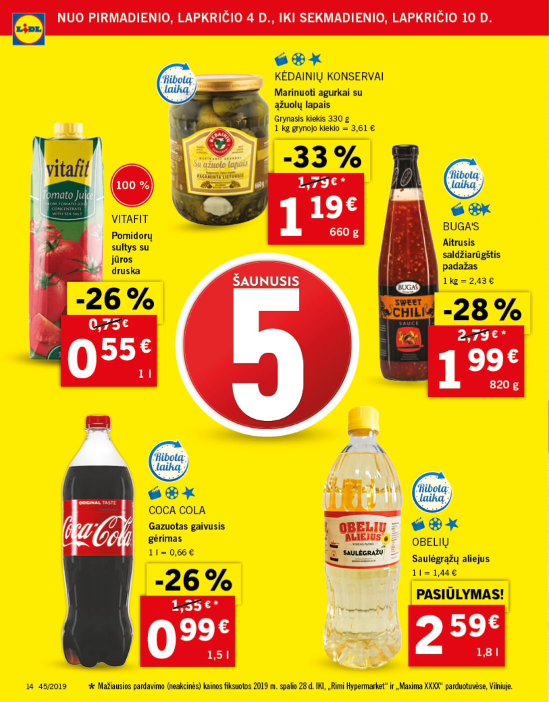 Lidl savaitinis leidinys akcijos nuo 
  2019-11-04 iki 
  2019-11-10 | Leidinukas.lt puslapis 14
