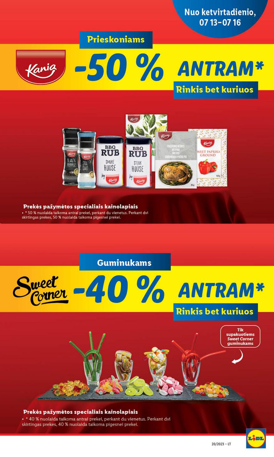 Lidl pasiūlymai akcijos nuo 
  2023-07-10 iki 
  2023-07-16 | Leidinukas.lt puslapis 50