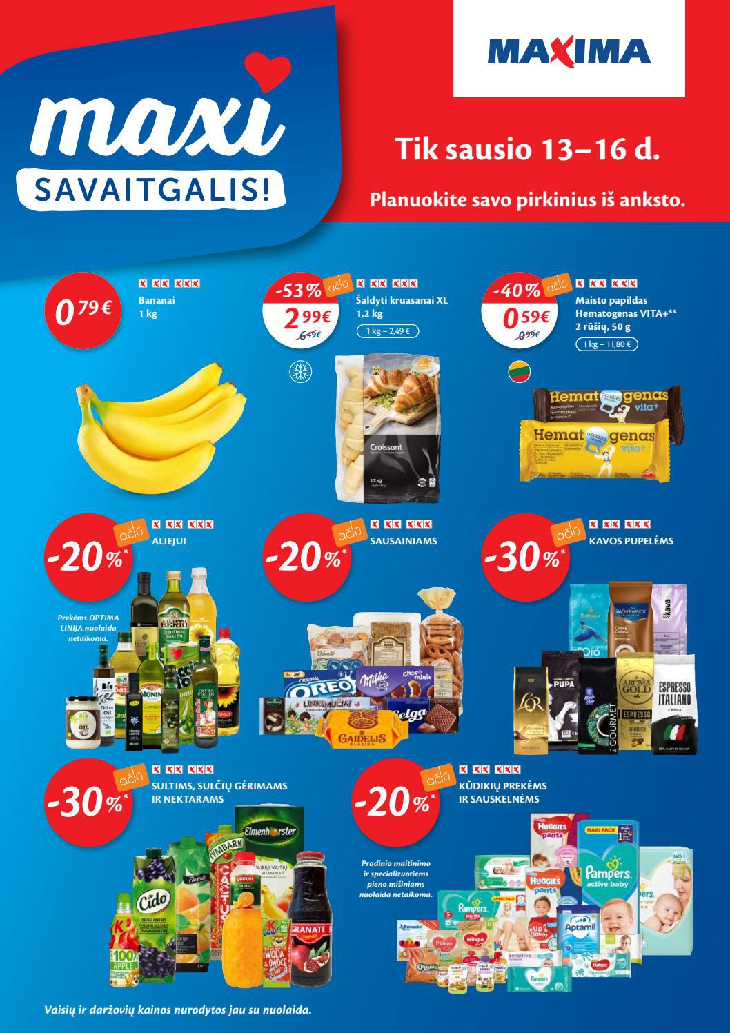 Maxima kaininis leidinys akcijos nuo 
  2022-01-11 iki 
  2022-01-17 | Leidinukas.lt puslapis 32