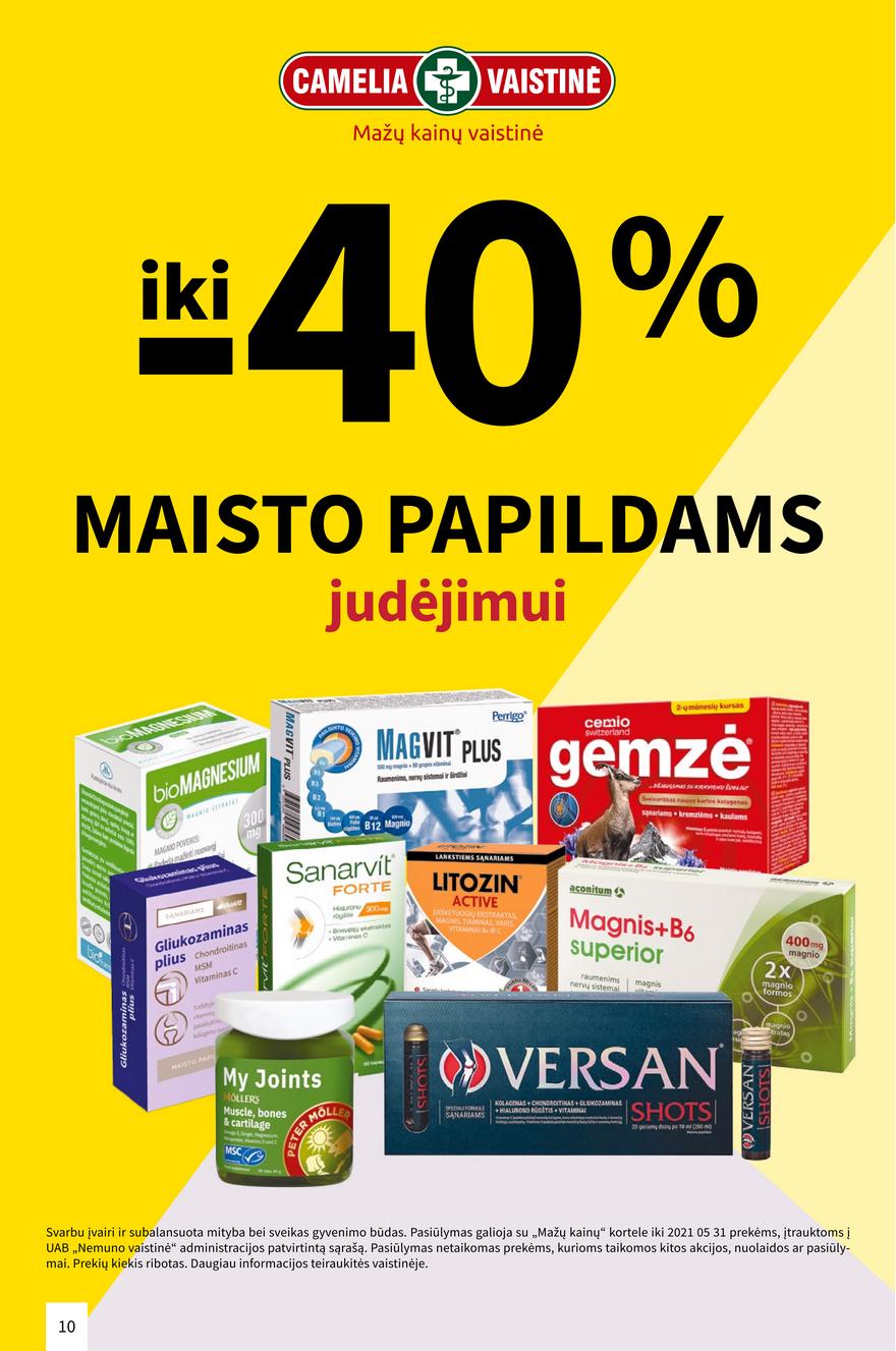 Camelia gegužės leidinys akcijos nuo 
  2021-05-01 iki 
  2021-05-31 | Leidinukas.lt puslapis 10