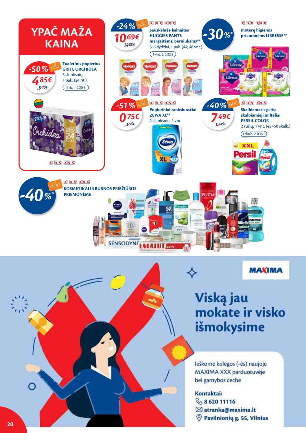 Maxima leidinys akcijos nuo 
  2021-09-14 iki 
  2021-09-20 | Leidinukas.lt puslapis 20