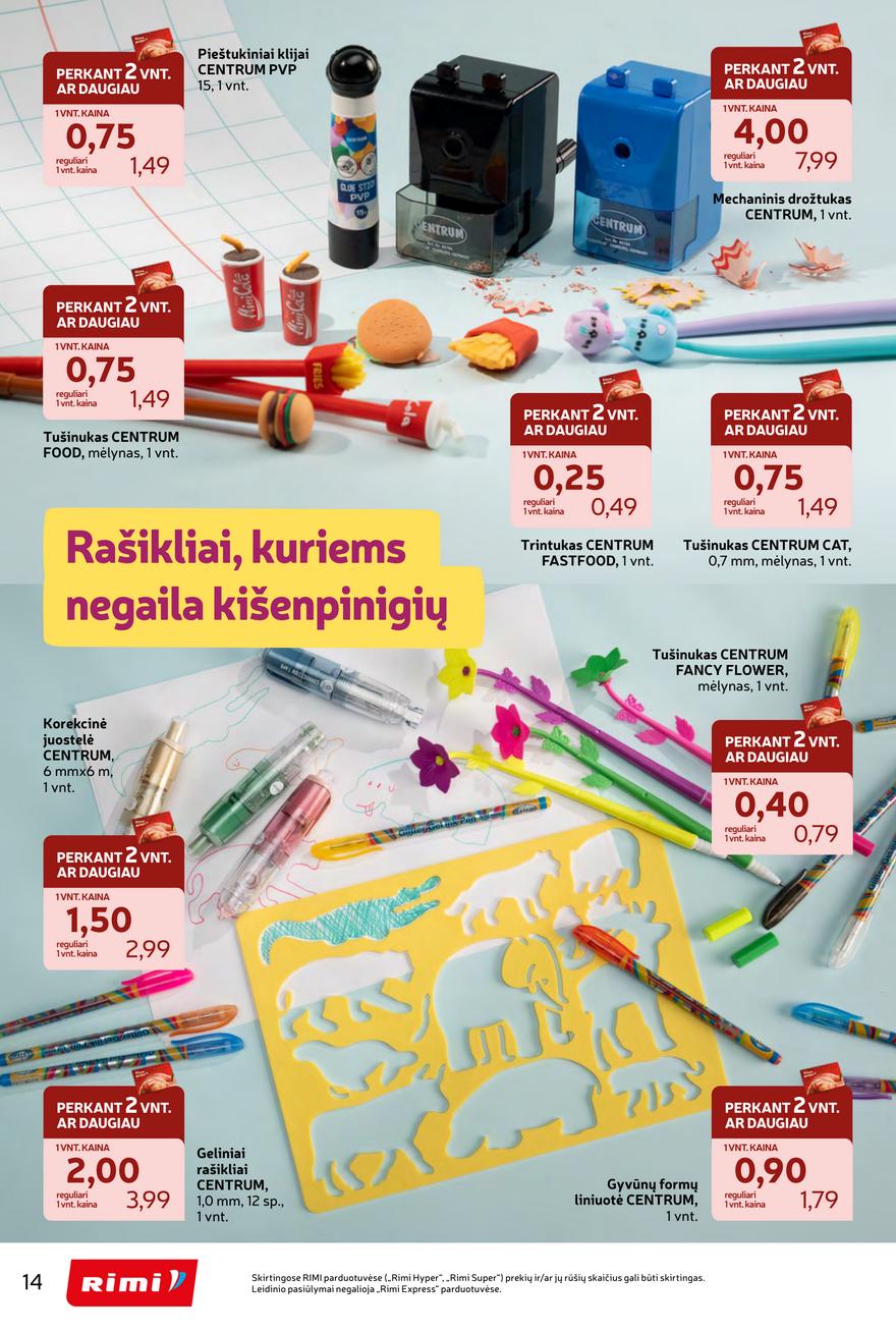Rimi mokyklinis nuolaidų leidinys akcijos nuo 
  2026-07-28 iki 
  2026-09-07 | Leidinukas.lt puslapis 14