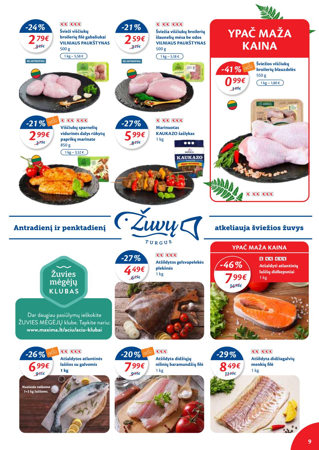 Maxima kaininis leidinys akcijos nuo 
  2021-06-22 iki 
  2021-06-28 | Leidinukas.lt puslapis 9