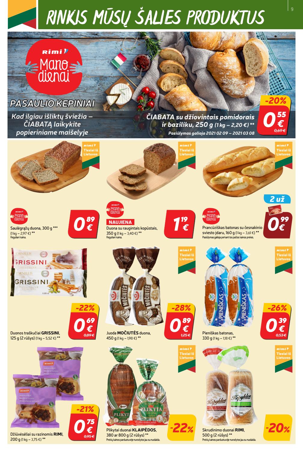 Rimi savaitinis leidinys akcijos nuo 
  2021-02-09 iki 
  2021-02-16 | Leidinukas.lt puslapis 9