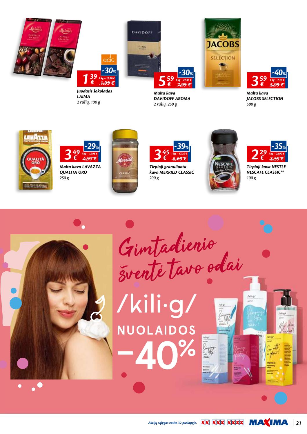 Maxima kaininis leidinys akcijos nuo 
  2019-06-06 iki 
  2019-06-19 | Leidinukas.lt puslapis 21