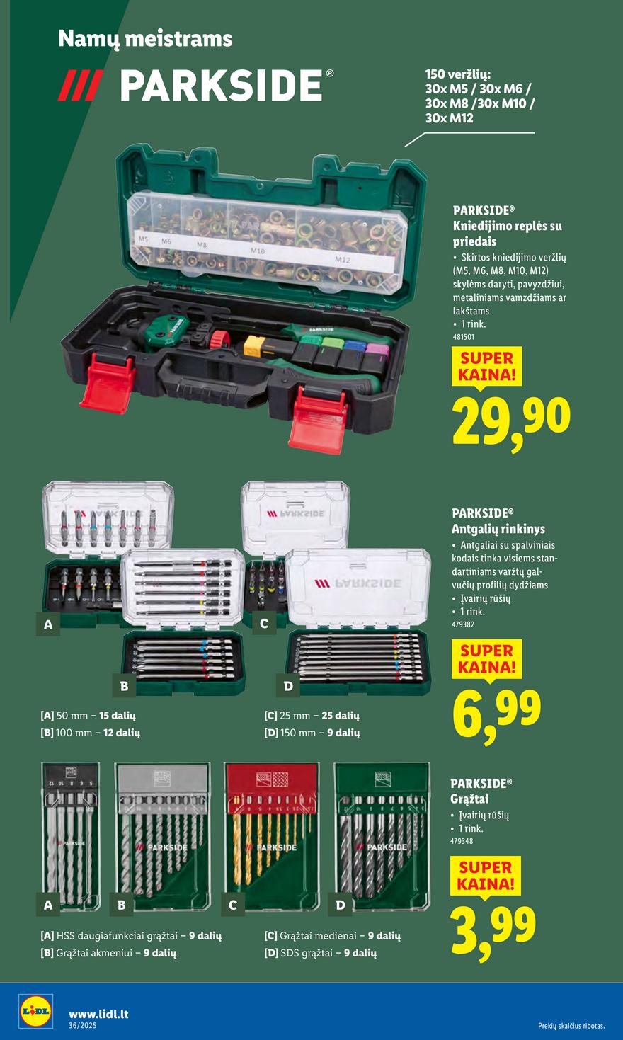 Lidl ne maisto leidinys akcijos nuo 
  2025-09-01 iki 
  2025-09-07 | Leidinukas.lt puslapis 28