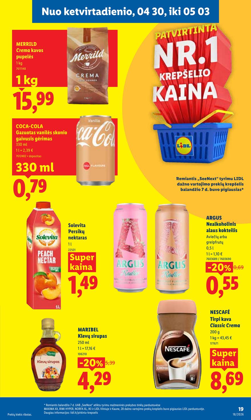 Lidl leidinys naujas akcijos nuo 
  2026-04-27 iki 
  2026-05-03 | Leidinukas.lt puslapis 19
