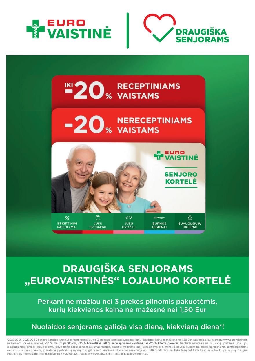 Euro vaistinė leidinys akcijos nuo 
  2022-09-01 iki 
  2022-09-30 | Leidinukas.lt puslapis 38