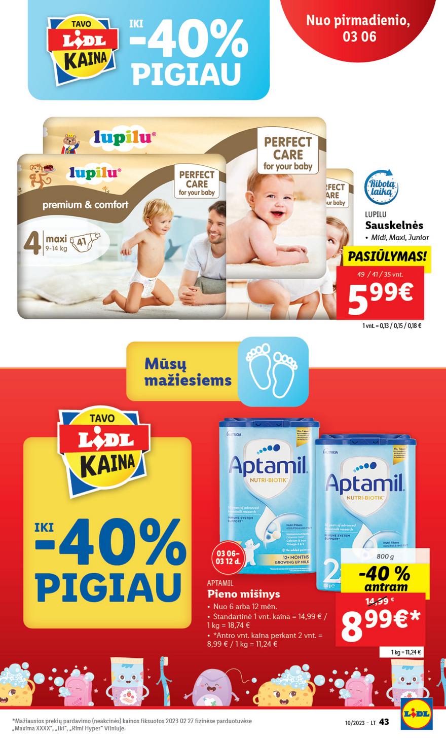 Lidl pasiūlymai akcijos nuo 
  2023-03-03 iki 
  2023-03-12 | Leidinukas.lt puslapis 43
