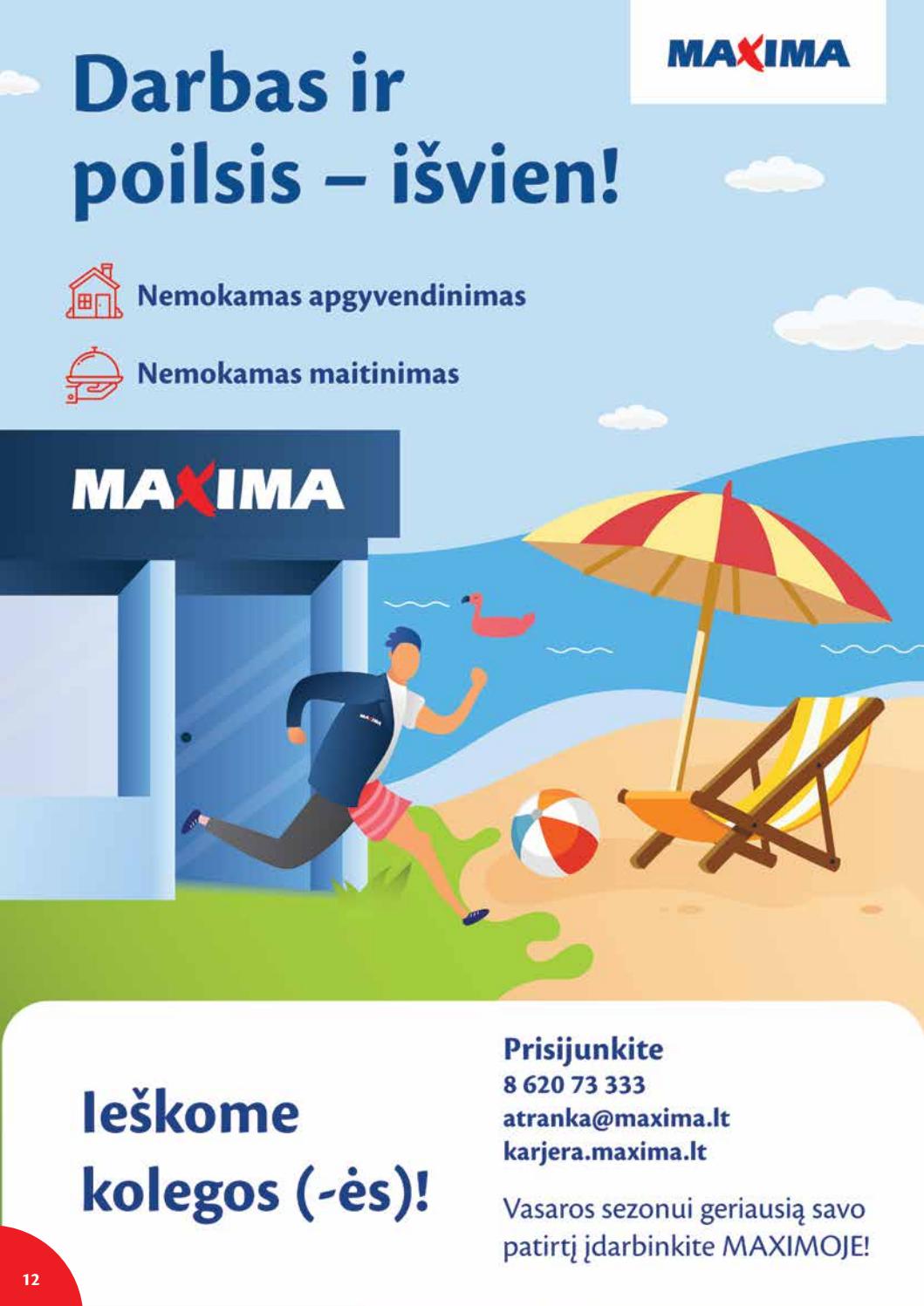 Maxima kaininis leidinys akcijos nuo 
  2021-06-08 iki 
  2021-06-14 | Leidinukas.lt puslapis 12