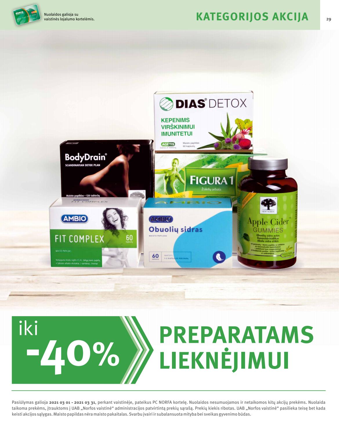 Norfos vaistinė leidinys akcijos nuo 
  2021-03-01 iki 
  2021-03-31 | Leidinukas.lt puslapis 29