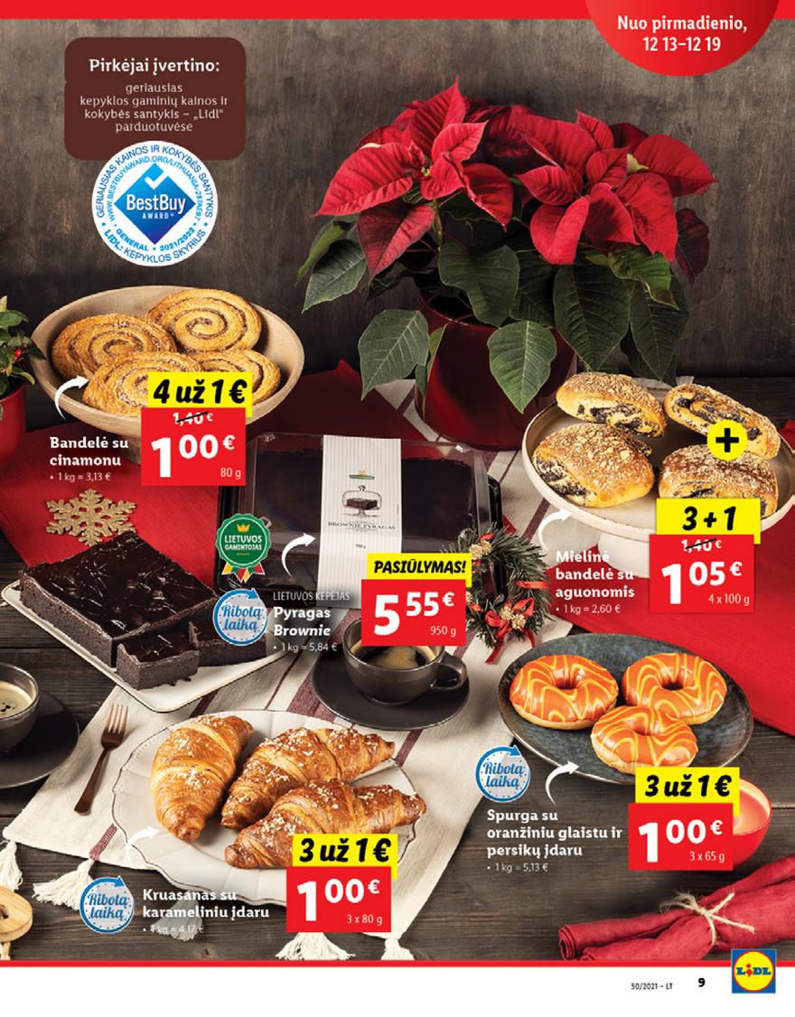 Lidl maisto prekių pasiūlymai akcijos nuo 
  2021-12-13 iki 
  2021-12-19 | Leidinukas.lt puslapis 9