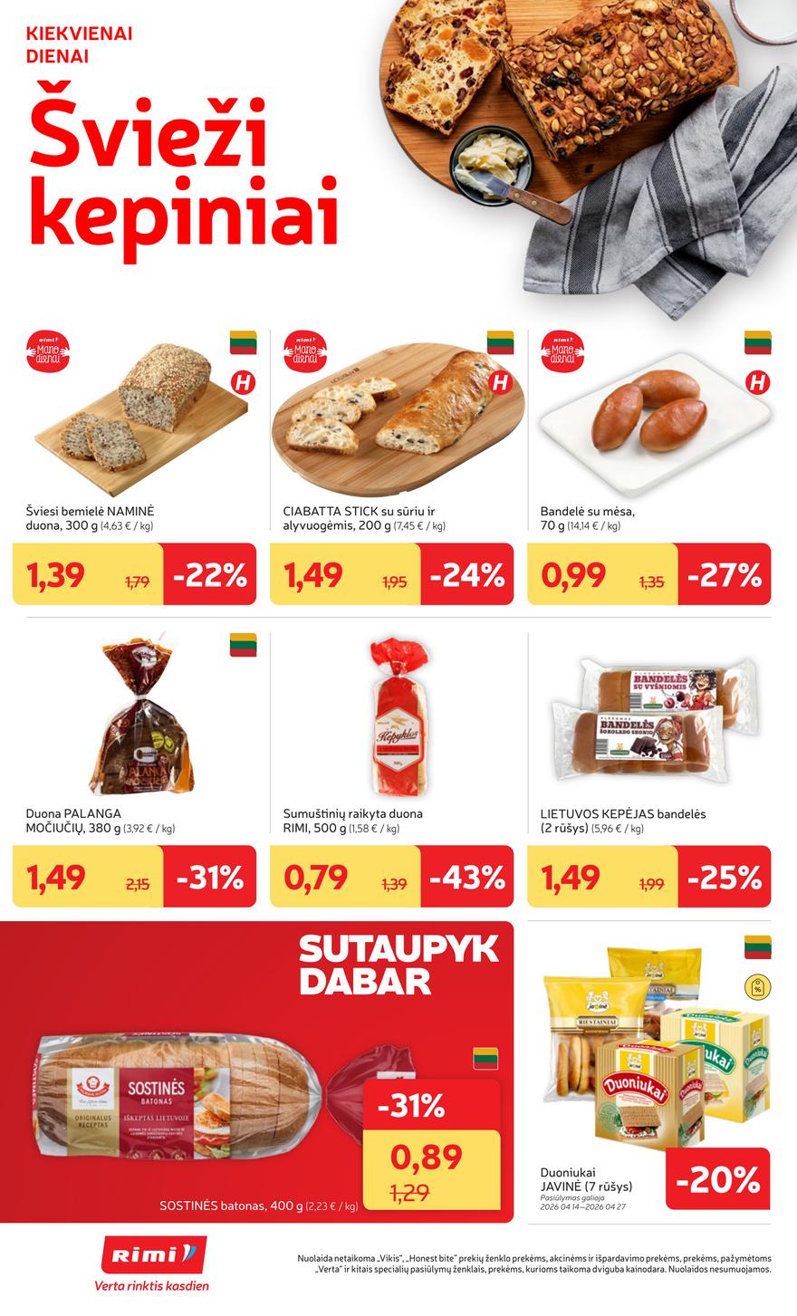 Rimi leidinys akcijos nuo 
  2026-04-21 iki 
  2026-04-27 | Leidinukas.lt puslapis 16