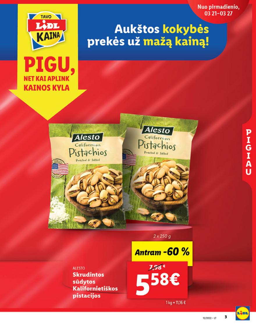Lidl maisto prekių pasiūlymai akcijos nuo 
  2022-03-21 iki 
  2022-03-27 | Leidinukas.lt puslapis 3