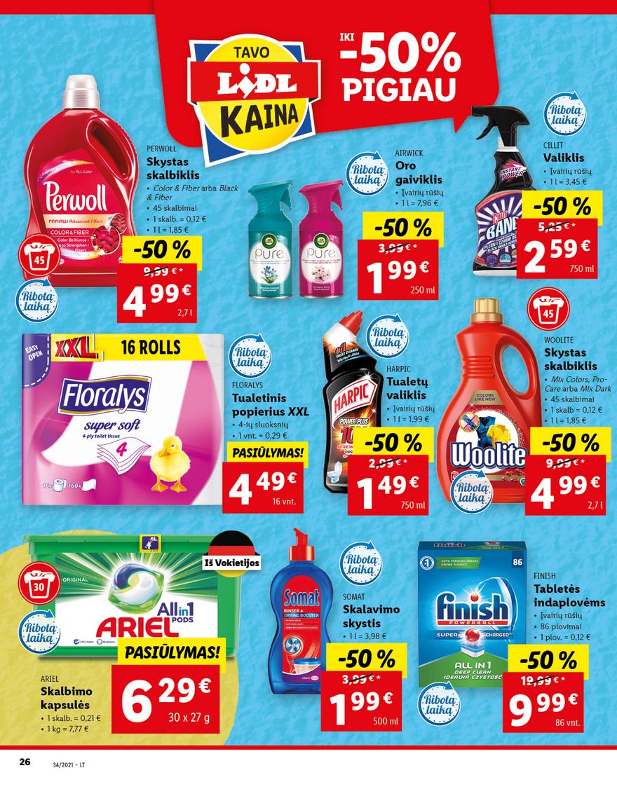 Lidl maisto prekių pasiūlymai akcijos nuo 
  2021-08-23 iki 
  2021-08-29 | Leidinukas.lt puslapis 26