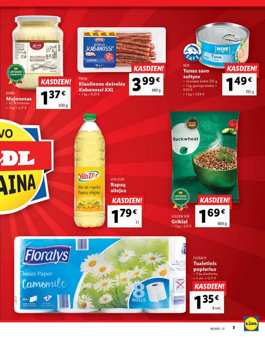 Lidl maisto prekių pasiūlymai akcijos nuo 
  2022-01-17 iki 
  2022-01-23 | Leidinukas.lt puslapis 3
