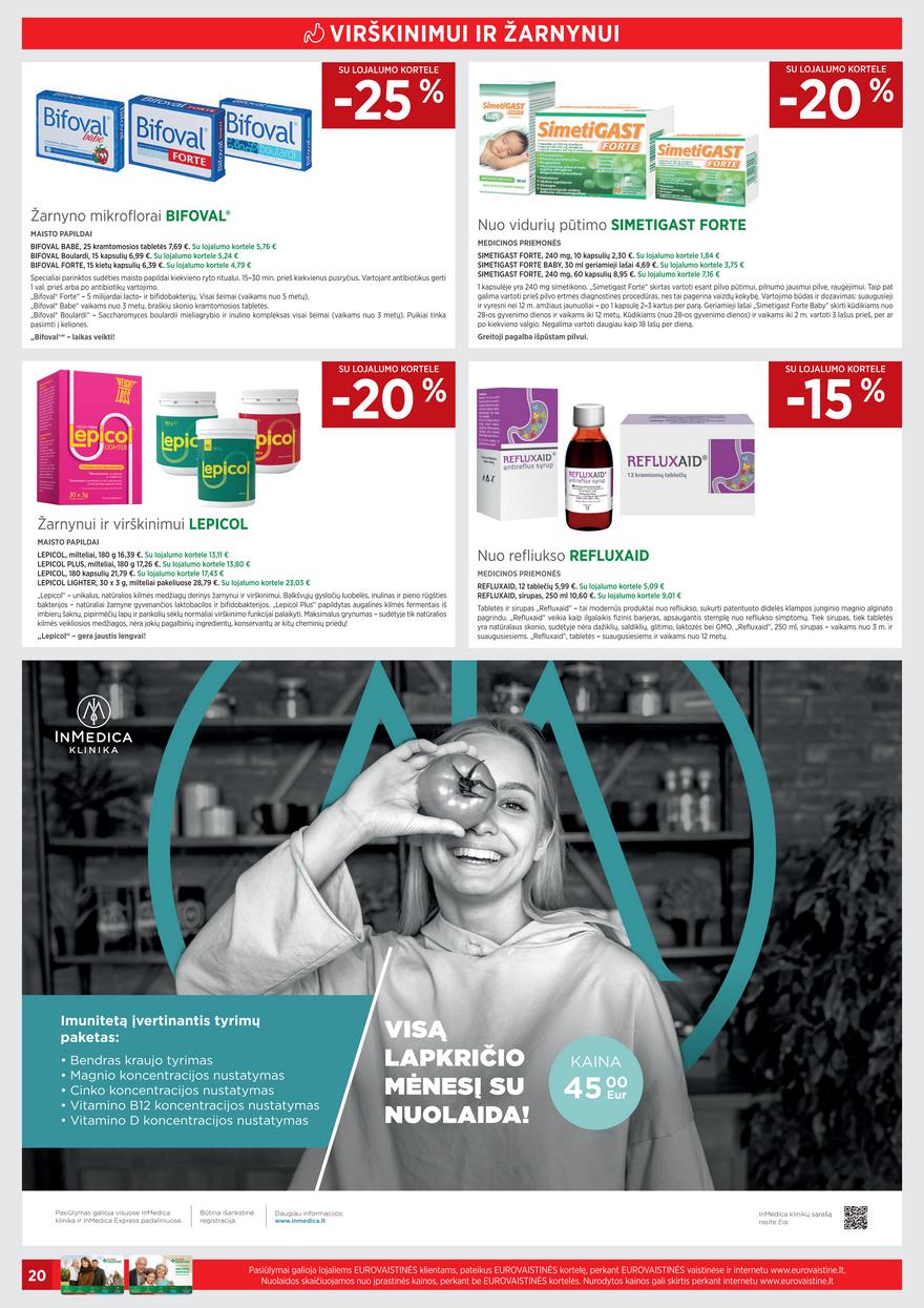 Euro vaistinė leidinys akcijos nuo 
  2021-11-01 iki 
  2021-11-30 | Leidinukas.lt puslapis 20