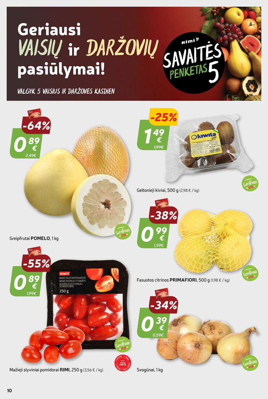 Rimi savaitinis leidinys akcijos nuo 
  2024-01-23 iki 
  2024-01-29 | Leidinukas.lt puslapis 10