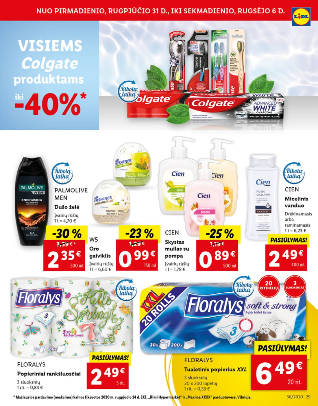 Lidl savaitinis leidinys akcijos nuo 
  2020-08-31 iki 
  2020-09-06 | Leidinukas.lt puslapis 29