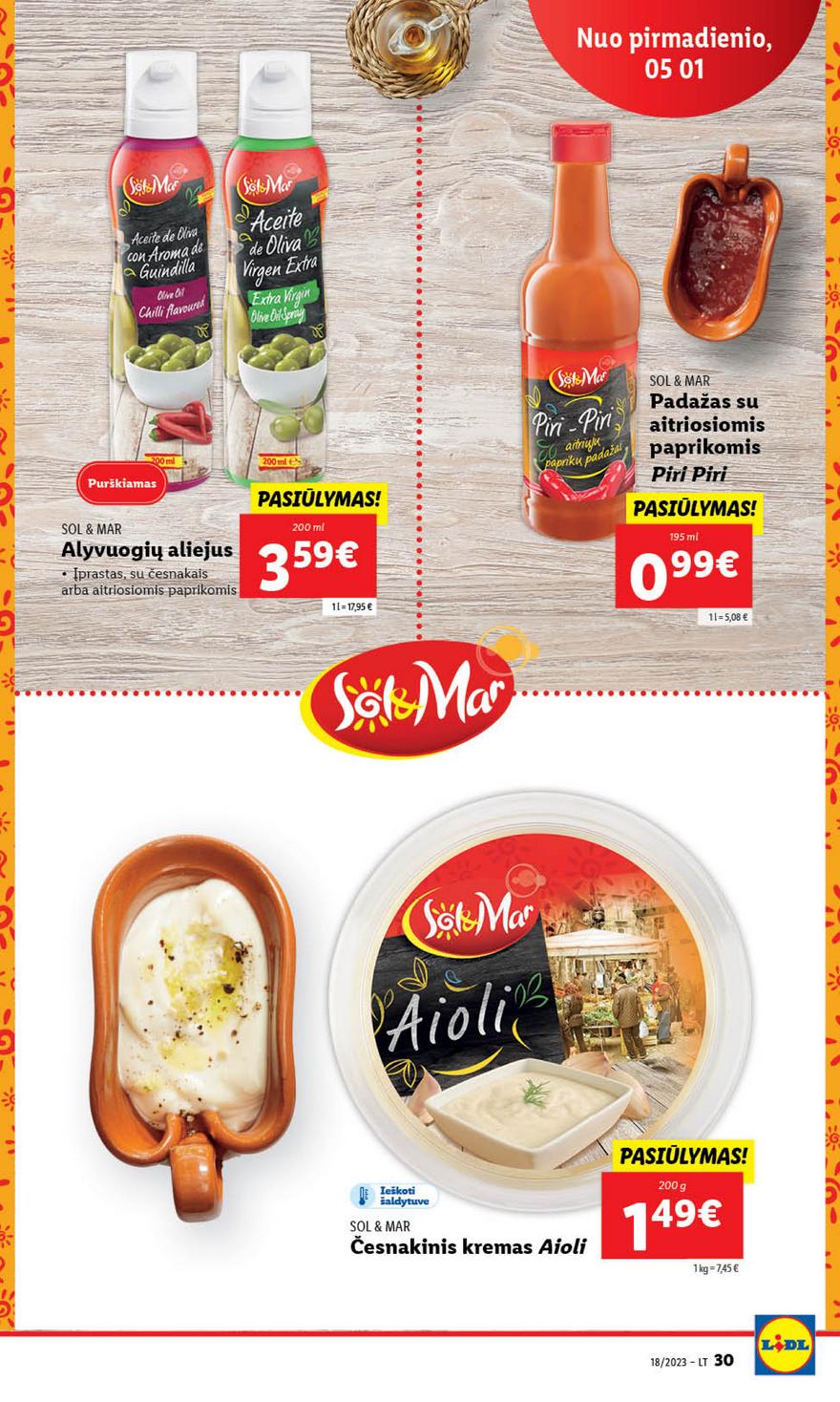 Lidl pasiūlymai akcijos nuo 
  2023-05-01 iki 
  2023-05-07 | Leidinukas.lt puslapis 30