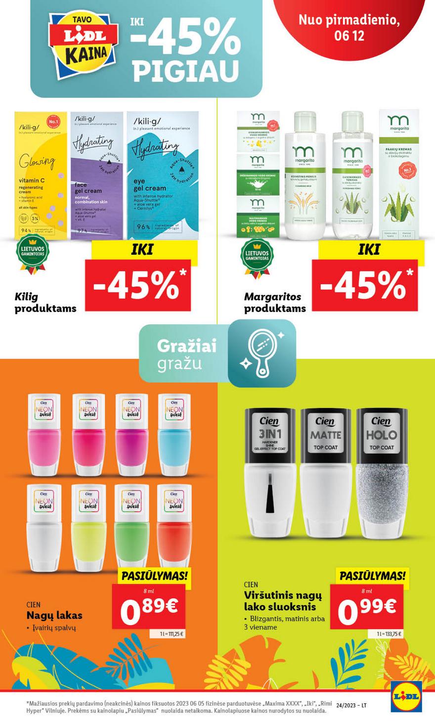 Lidl pasiūlymai akcijos nuo 
  2023-06-12 iki 
  2023-06-18 | Leidinukas.lt puslapis 63