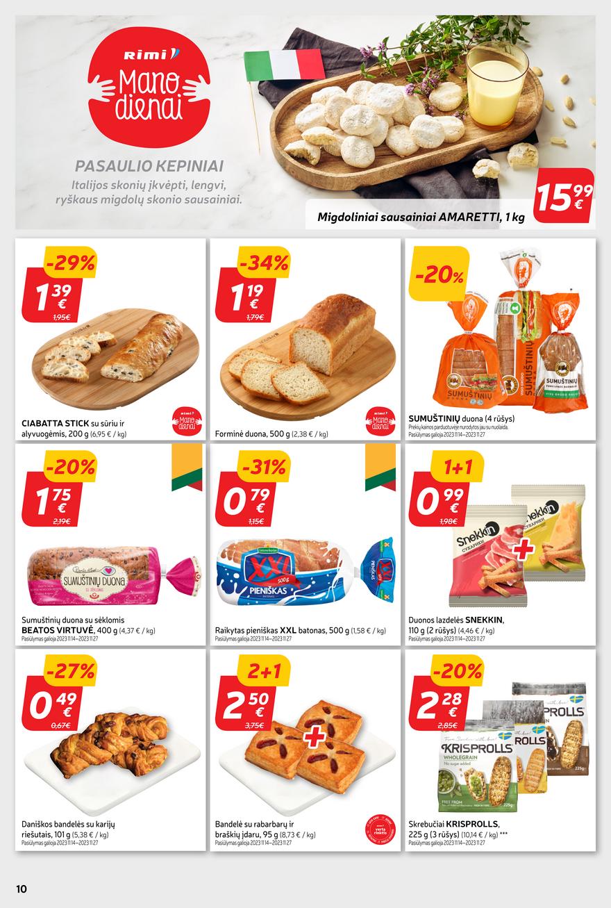 Rimi savaitinis leidinys akcijos nuo 
  2023-11-14 iki 
  2023-11-20 | Leidinukas.lt puslapis 10