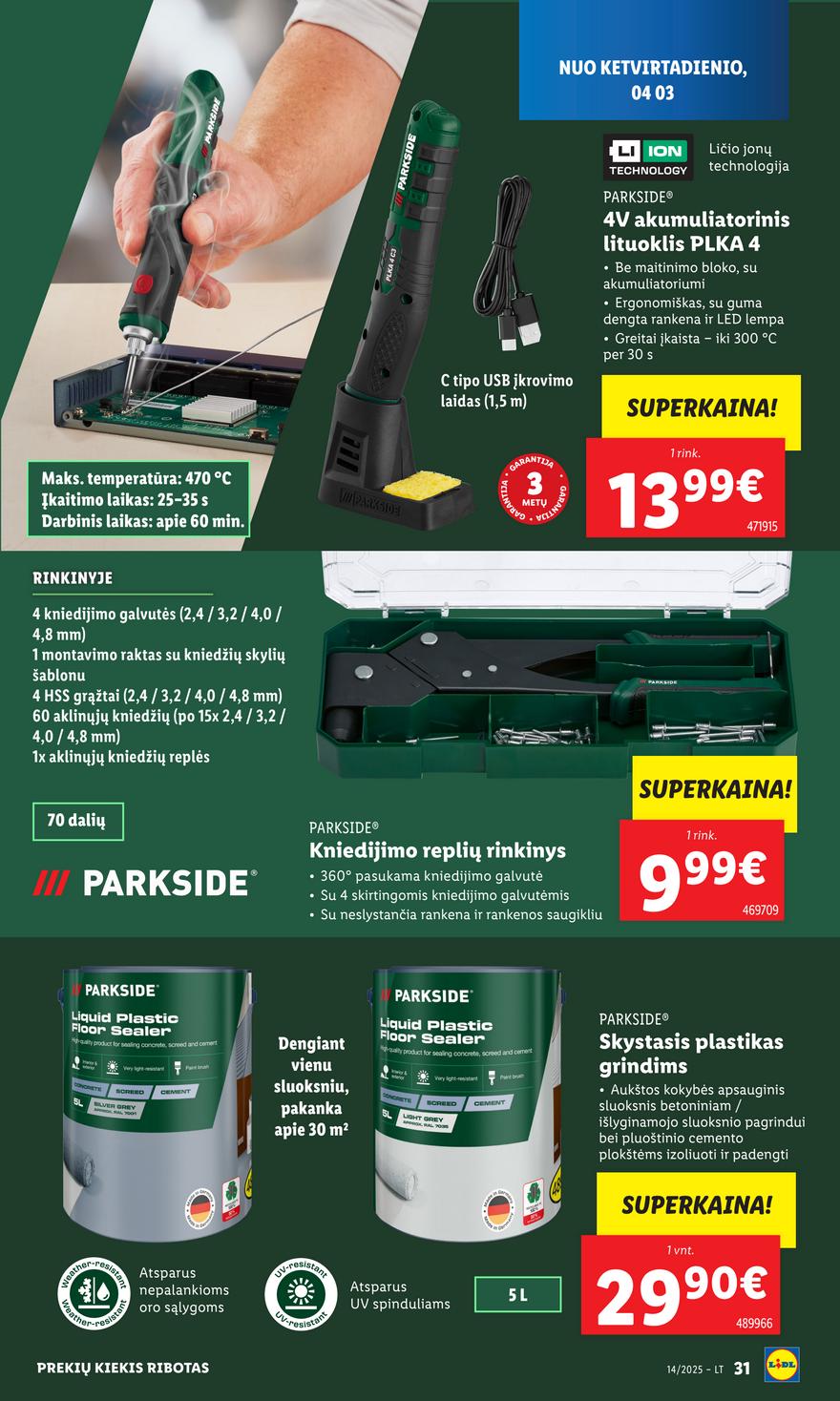 Lidl ne maisto leidinys akcijos nuo 
  2025-03-31 iki 
  2025-04-06 | Leidinukas.lt puslapis 31