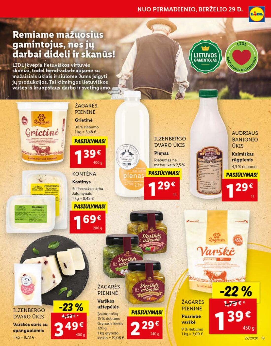 Lidl savaitinis leidinys akcijos nuo 
  2020-06-29 iki 
  2020-07-05 | Leidinukas.lt puslapis 19