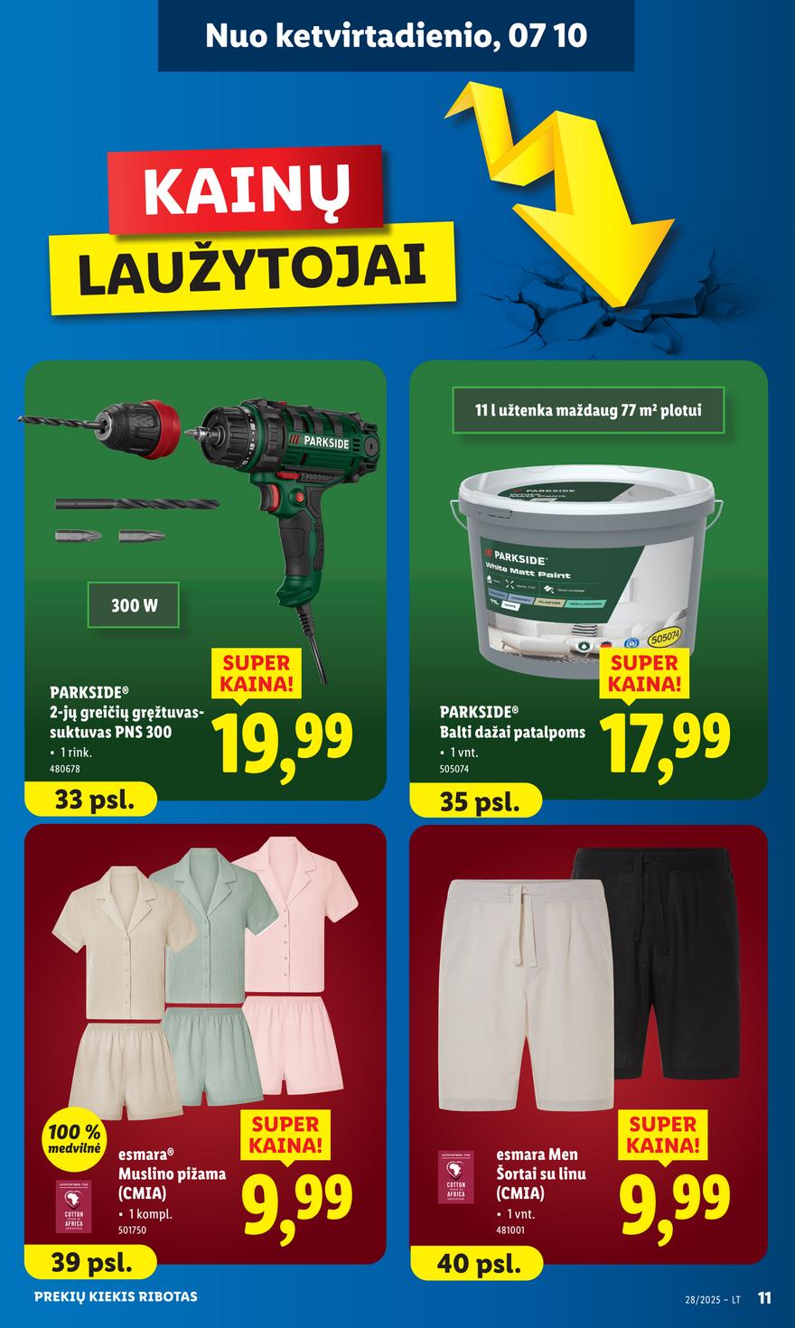 Lidl ne maisto leidinys akcijos nuo 
  2025-07-07 iki 
  2025-07-13 | Leidinukas.lt puslapis 11