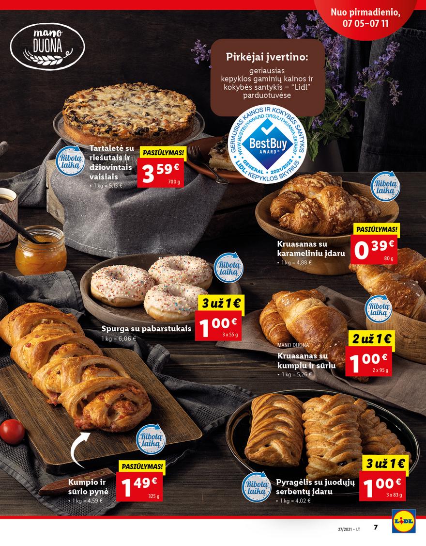 Lidl maisto prekių pasiūlymai akcijos nuo 
  2021-07-05 iki 
  2021-07-11 | Leidinukas.lt puslapis 7