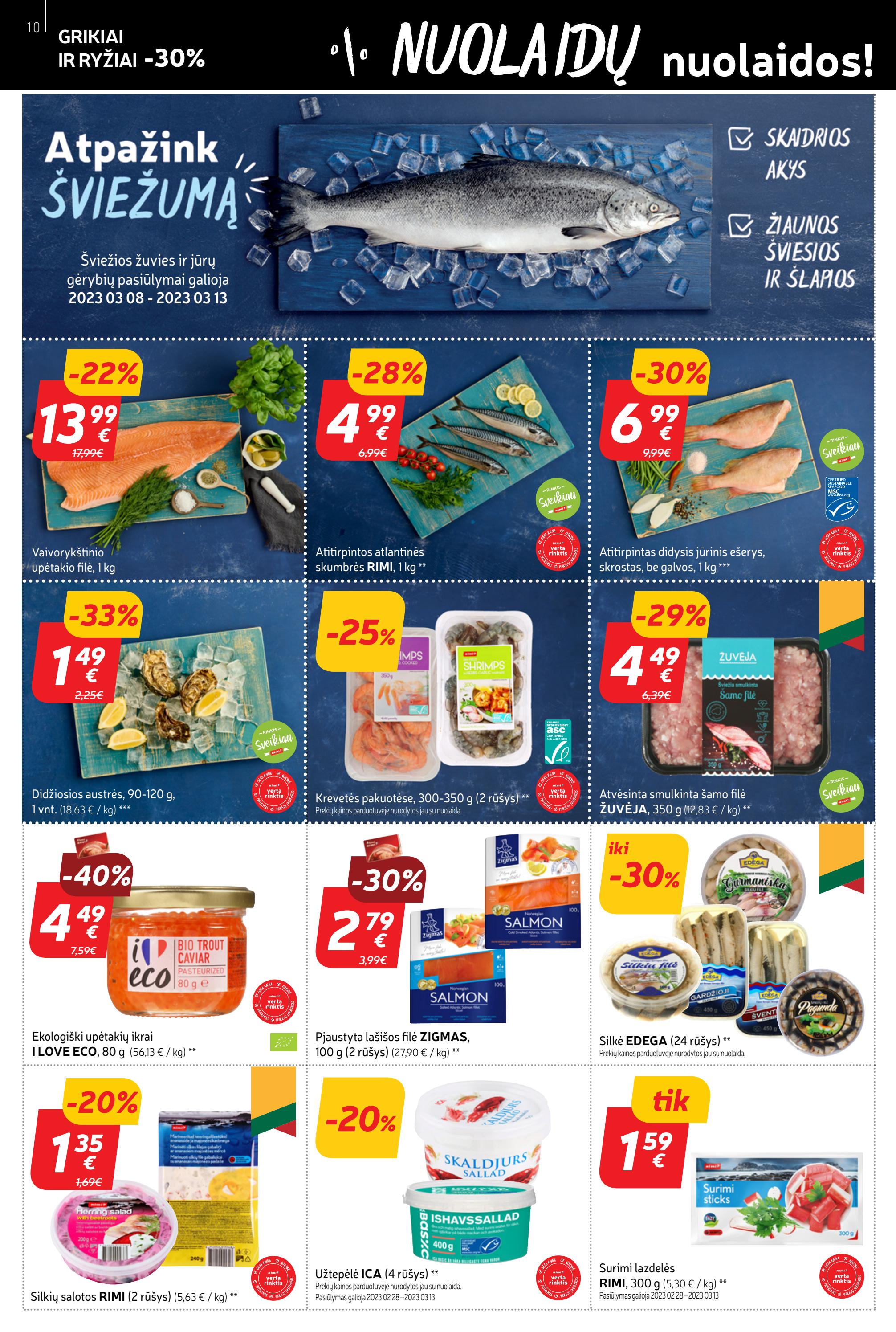 Rimi savaitinis leidinys akcijos nuo 
  2023-03-07 iki 
  2023-03-13 | Leidinukas.lt puslapis 10