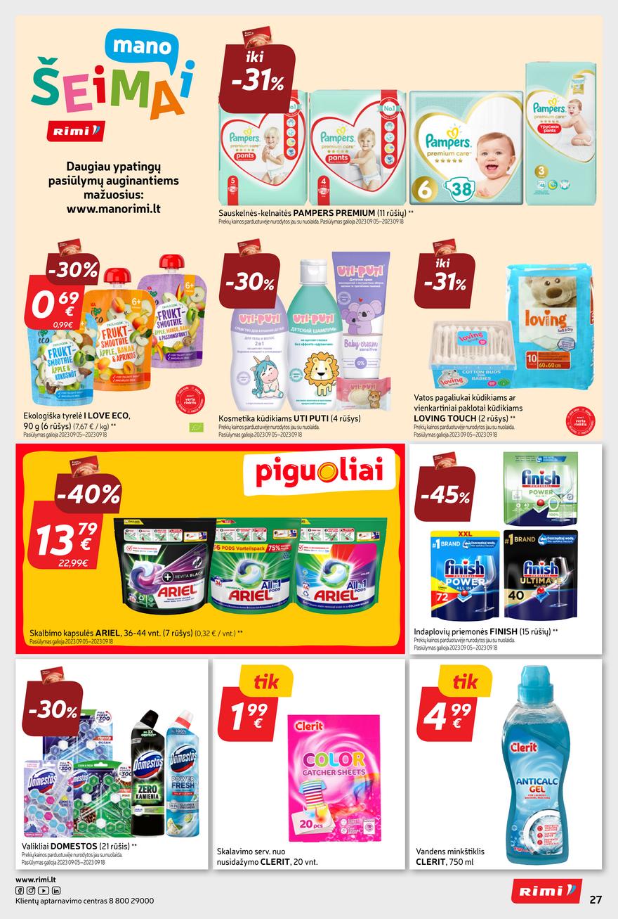 Rimi savaitinis leidinys akcijos nuo 
  2023-09-12 iki 
  2023-09-18 | Leidinukas.lt puslapis 27