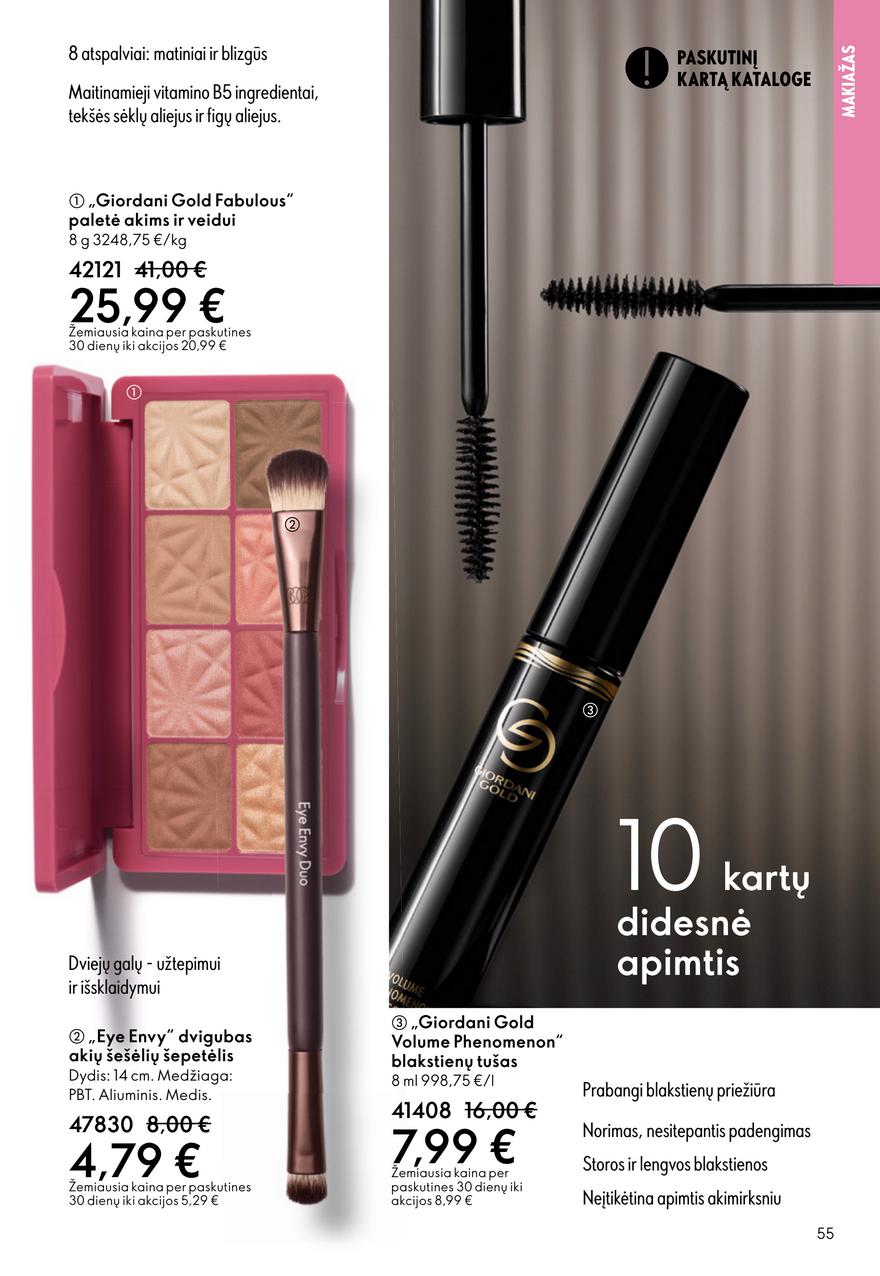 Oriflame katalogas akcijos nuo 
  2025-09-14 iki 
  2025-10-07 | Leidinukas.lt puslapis 55
