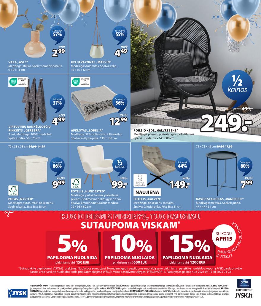 Jysk akcijų leidinys akcijos nuo 
  2025-04-15 iki 
  2025-04-28 | Leidinukas.lt puslapis 24