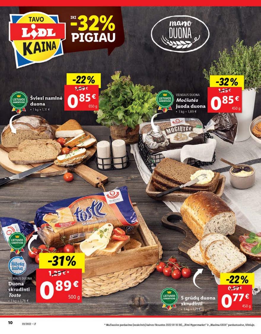 Lidl maisto prekių pasiūlymai akcijos nuo 
  2022-01-17 iki 
  2022-01-23 | Leidinukas.lt puslapis 10